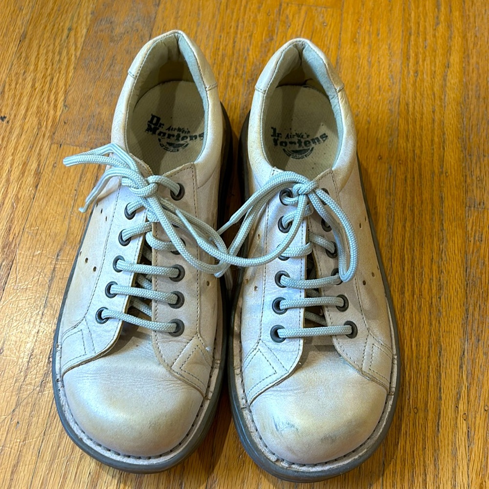 Doc Martens cream shoes